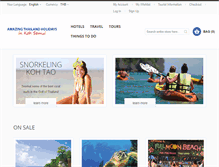 Tablet Screenshot of amazingthailandholidays.com